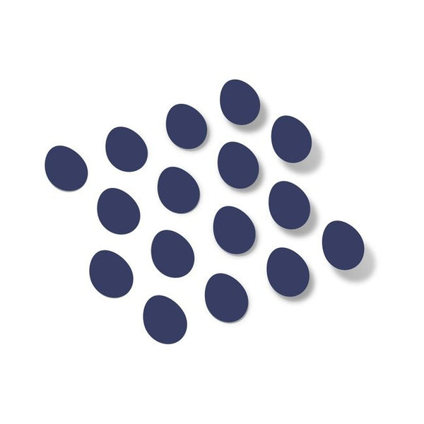 Navy Blue Egg Shape Vinyl Wall Decals