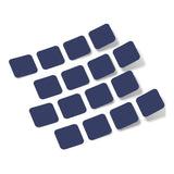 Navy Blue Rounded Squares Vinyl Wall Decals