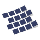 Navy Blue Squares Vinyl Wall Decals
