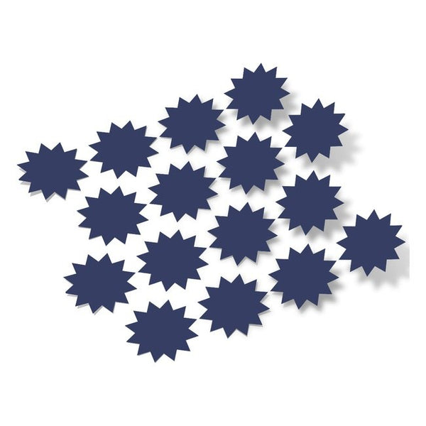 Navy Blue Starburst Vinyl Wall Decals star burst