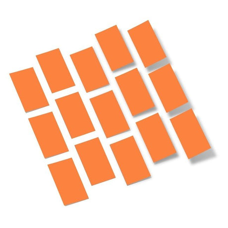 Orange Rectangles Vinyl Wall Decals