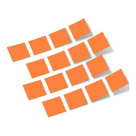 Orange Squares Vinyl Wall Decals