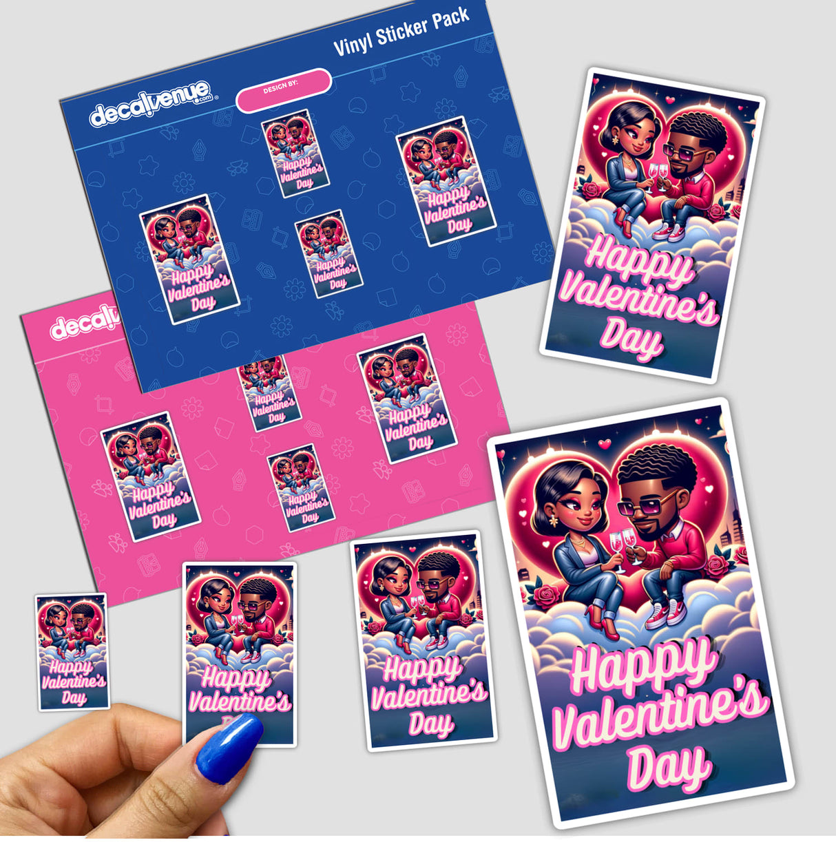 African American Couple Happy Valentines Day