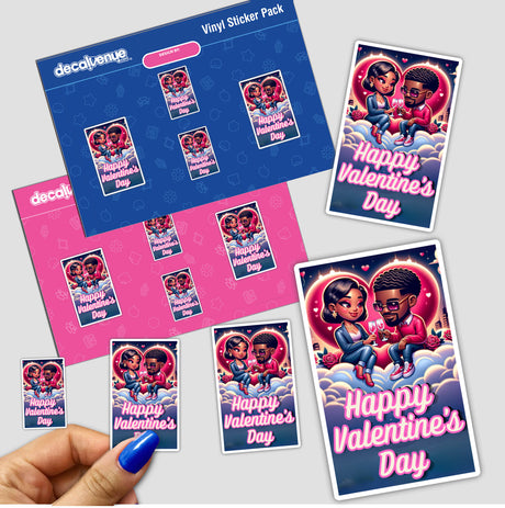 African American Couple Happy Valentines Day