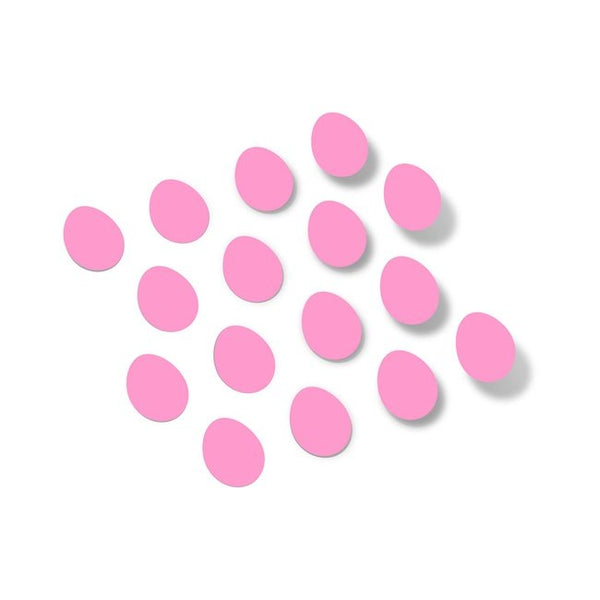 Pink Egg Shape Vinyl Wall Decals