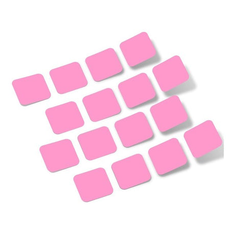 Pink Rounded Squares Vinyl Wall Decals