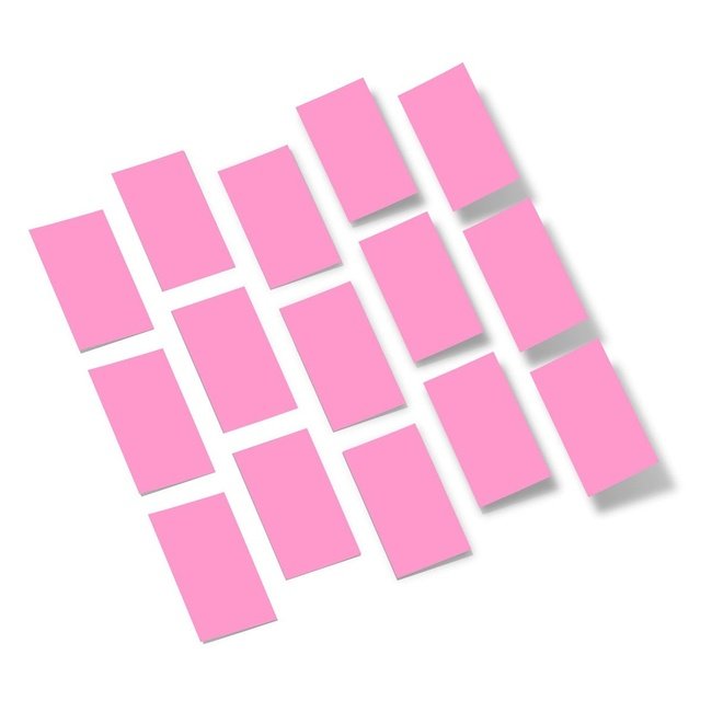 Pink Rectangles Vinyl Wall Decals