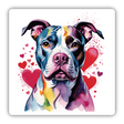 Hearts Splatter Pitbull
