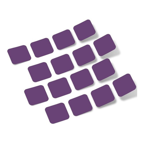 Purple Rounded Squares Vinyl Wall Decals
