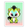 Adorable Angry Skunk - Cute digital art of a cartoonish skunk character with big eyes and a fluffy body against a pastel gradient background.