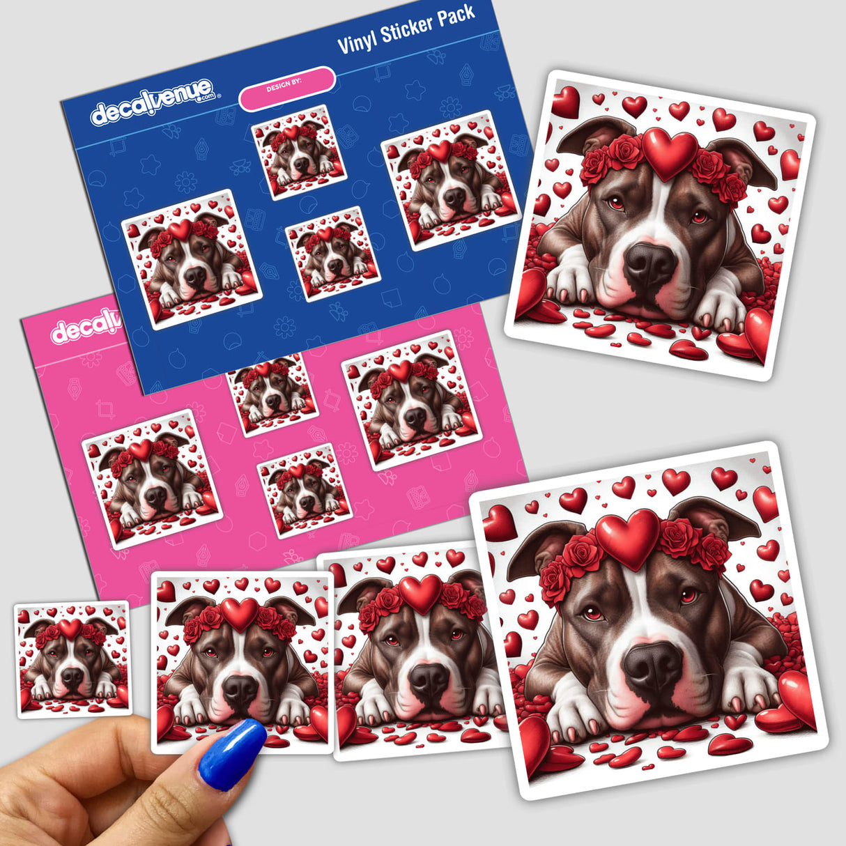 Pitbull with heart Headband