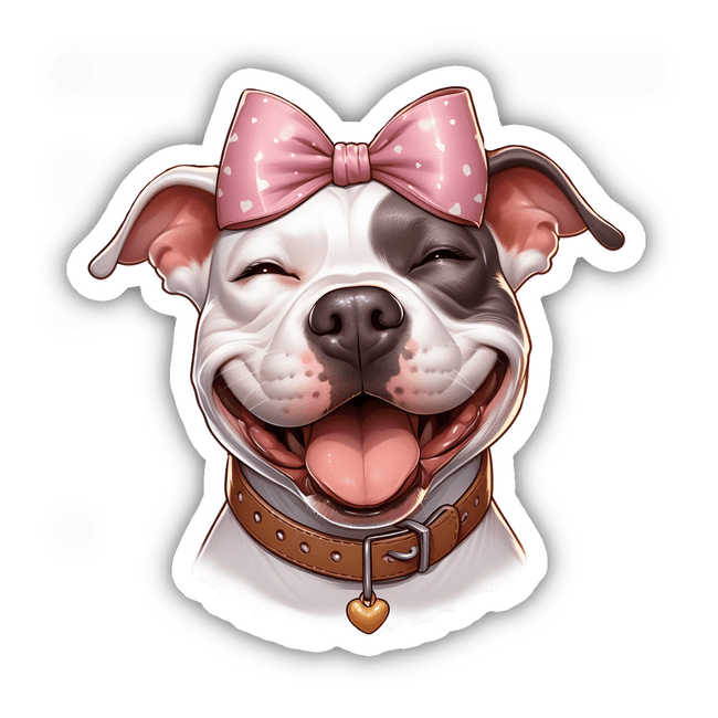 Happy Smiling Pitbull Face