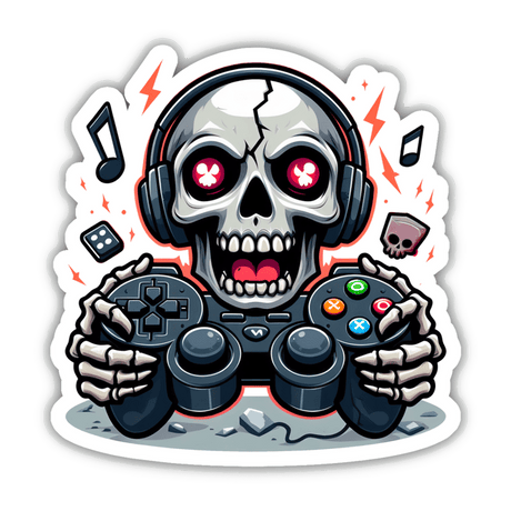 Crazy Skull Face Gamer