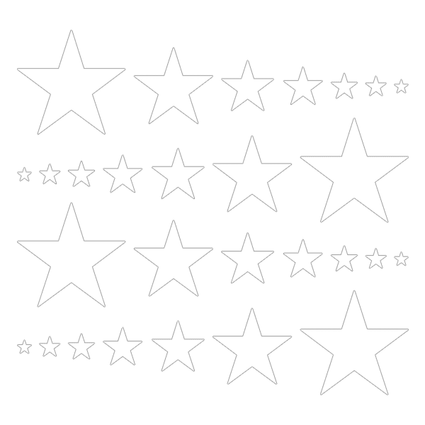 Stars Mixed Sizes Vinyl Wall Decals - Choose any color | Shapes & Patterns | DecalVenue.com