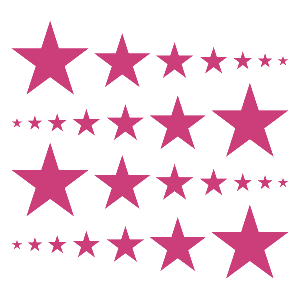 Stars Mixed Sizes Vinyl Wall Decals - Choose any color | Shapes & Patterns | DecalVenue.com