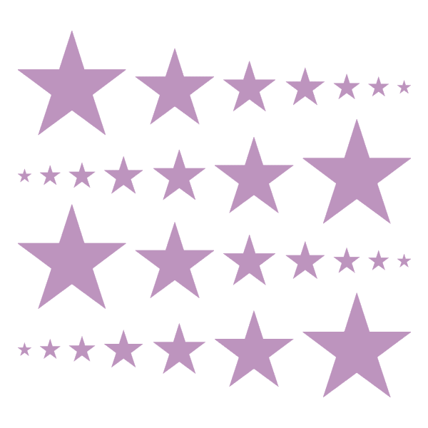 Stars Mixed Sizes Vinyl Wall Decals - Choose any color | Shapes & Patterns | DecalVenue.com