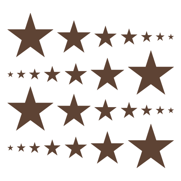 Stars Mixed Sizes Vinyl Wall Decals - Choose any color | Shapes & Patterns | DecalVenue.com