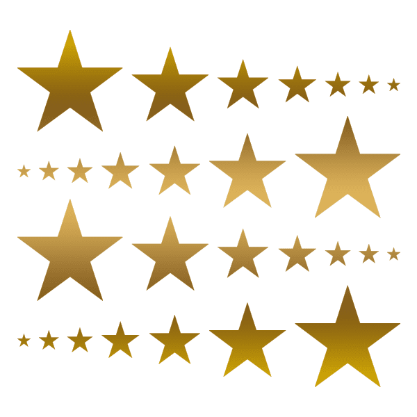 Stars Mixed Sizes Vinyl Wall Decals - Choose any color | Shapes & Patterns | DecalVenue.com