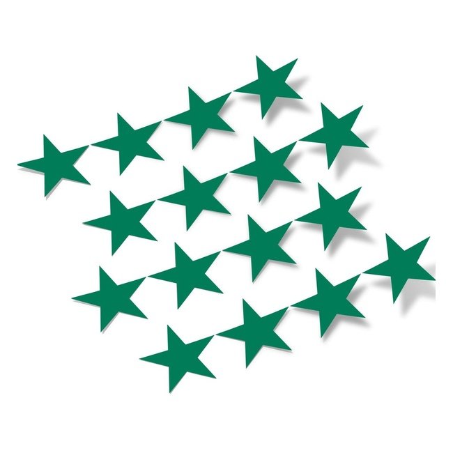 Green Stars Vinyl Wall Decals