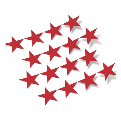 Red Stars Vinyl Wall Decals