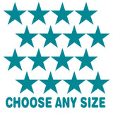 Turquoise Stars Vinyl Wall Decals
