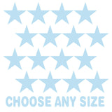 Baby Blue Stars Vinyl Wall Decals