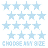 Baby Blue Stars Vinyl Wall Decals