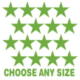 Lime Green Stars Vinyl Wall Decals