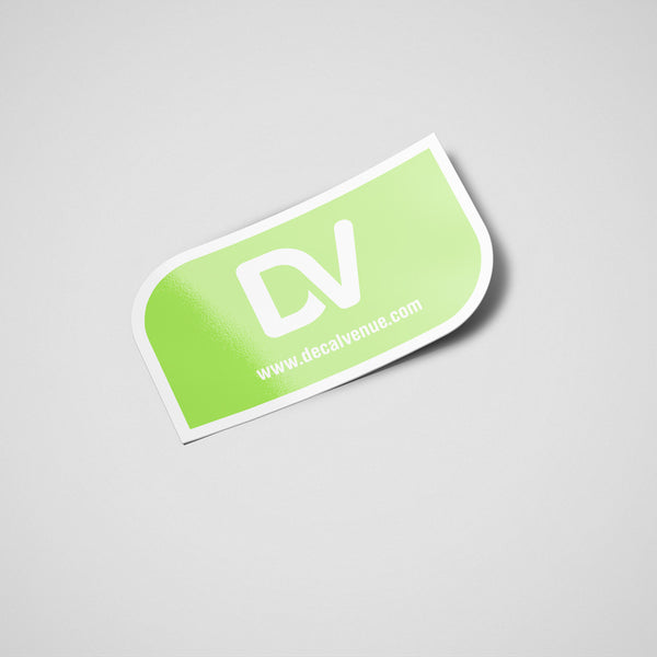 Custom Leaf Shape Rectangle Vinyl Stickers