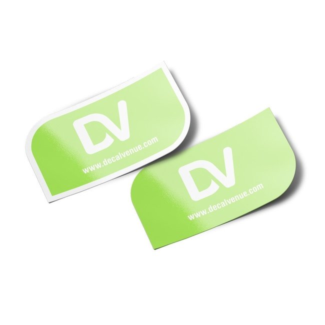Custom Leaf Shape Rectangle Vinyl Stickers