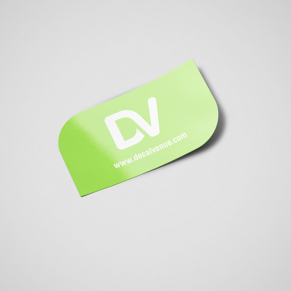 Custom Leaf Shape Rectangle Vinyl Stickers