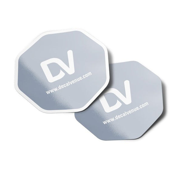 Custom Octagon Shape Vinyl Stickers