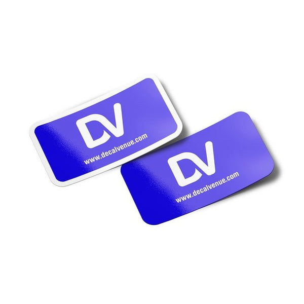 Custom Rounded Rectangle Vinyl Stickers