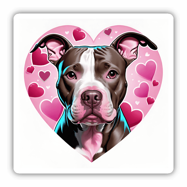 Pitbull in a Heart