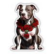 Crowned w/ Red Roses Pitbull