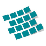 Turquoise Squares Vinyl Wall Decals