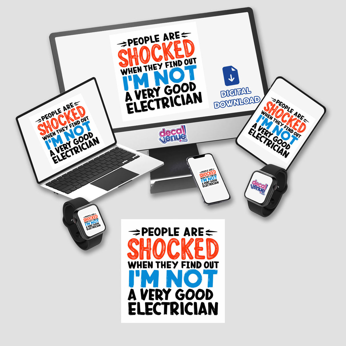 Funny Gift for Electrician - People are Shocked
