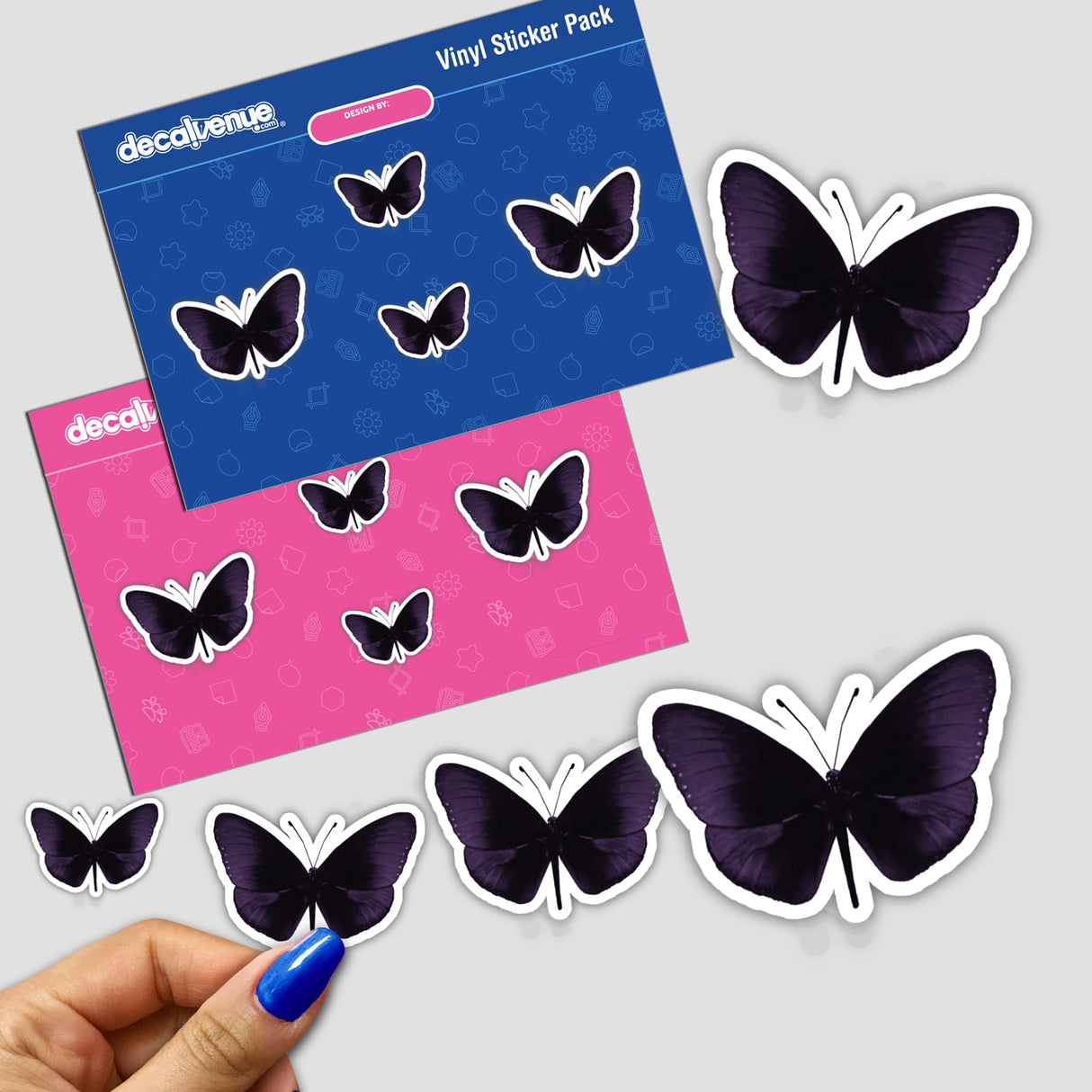 PURPLE AND BLACK BUTTERFLY