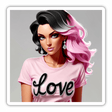 Doll wearing Love Tshirt