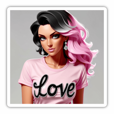 Doll wearing Love Tshirt