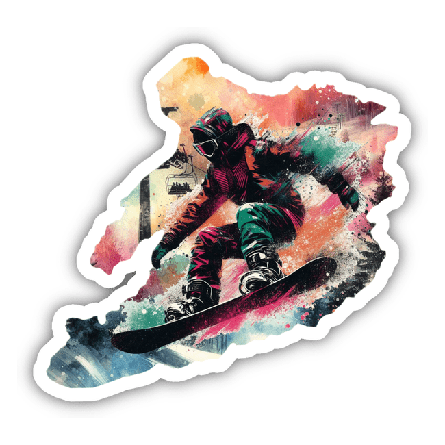 Snowboarder on Slopes
