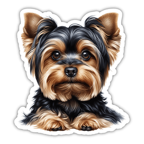 Cute Puppy Yorkshire Terrier Sticker