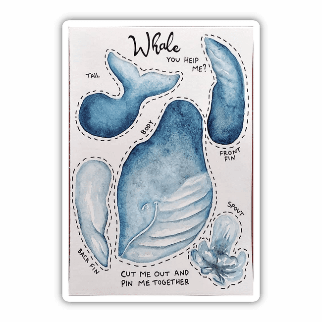 ‘Whale you help me?’ Printable project