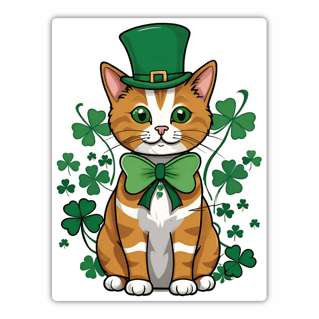 Cat Celebrating St. Patrick’s Day