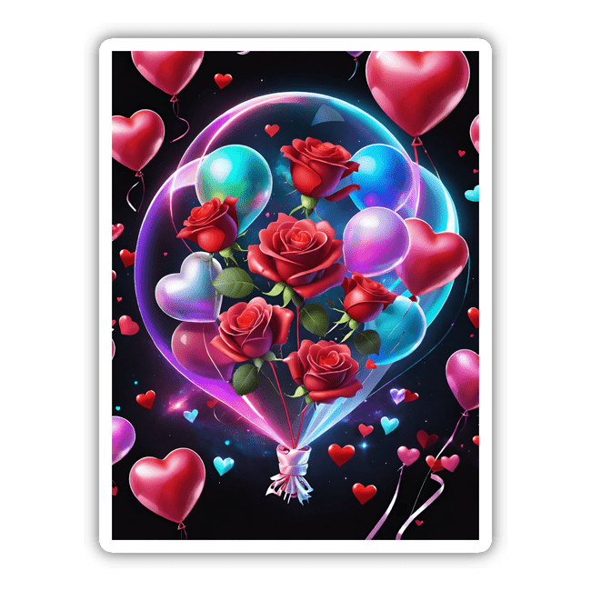 Love Balloons and Roses