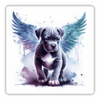 Pitbull Puppy Watercolor Angel