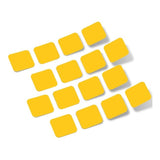 Yellow Rounded Squares Vinyl Wall Decals