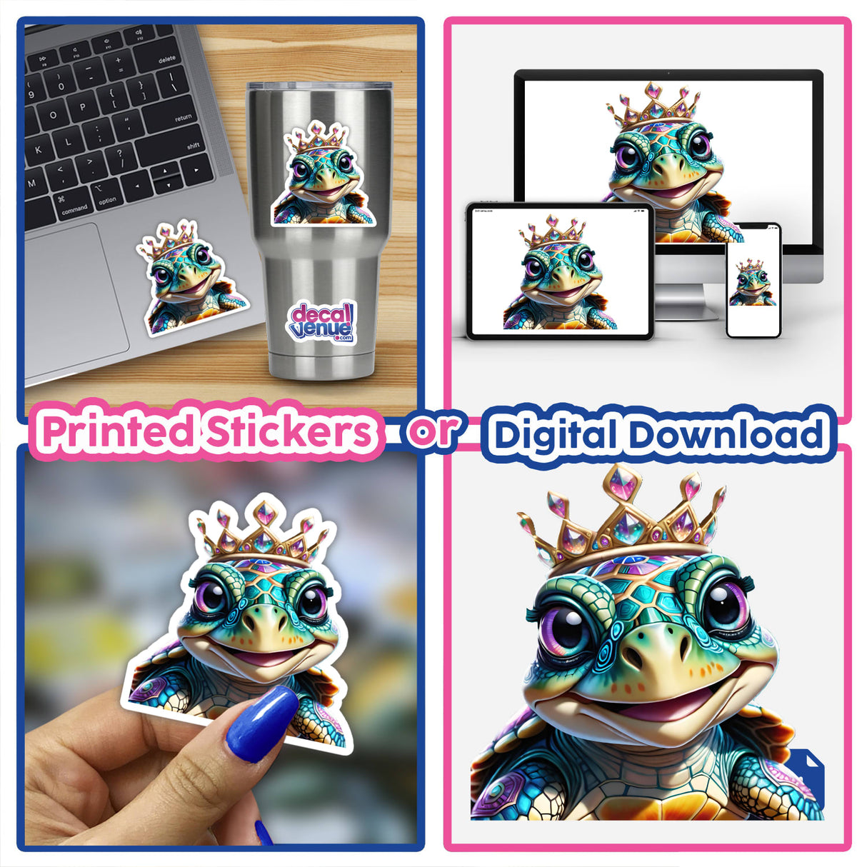 Princess Turtle Face w/ Lashes