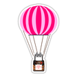 HOT AIR BALLOON WITH DOG HOLDING HAPPY VALENTINE'S DAY SIGN