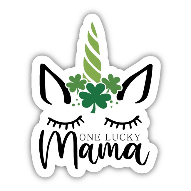 One Lucky Mama St Patrick's Day Sticker
